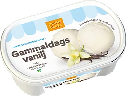 Laktosfri Gräddglass Gammaldags vanilj