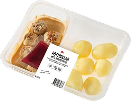 Färdigmat Köttbullar med Potatis Gräddsås
