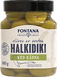 Halkidiki Oliver med Kärnor