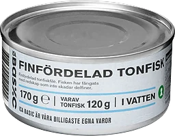 Tonfisk finfördelad i vatten 170g