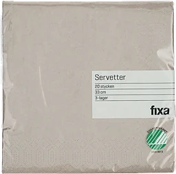 Servett 33cm Greige