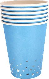 Mugg Blå/Silverfolie 6-pack