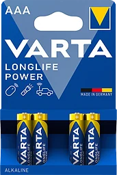 Batteri Longlife power AAA 4-p
