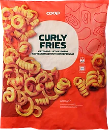 Potatisspiraler lätt kryddade curly fries