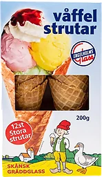 Våffelstrutar 12-p Engelholms Glass
