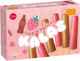 Cola&hallon Kalas Glasspinnar