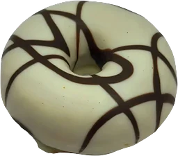 Donut vit choklad