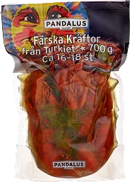 Färska Kräftor 16-18 Turkiska