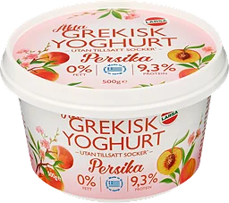 Äkta Grekisk Yoghurt Persika 0%