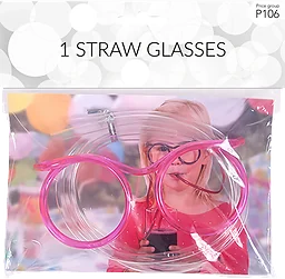 Sugrör Glasögon 1-p