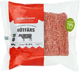 Nötfärs Fetthalt 15-17%