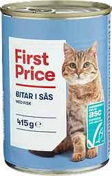 Fisk Bitar i Sås Kattmat Våt