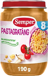Pastagratäng med skinka & ost Från 8m
