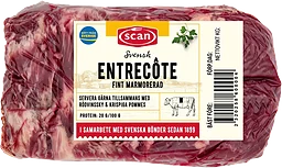 Entrecôte Färsk i bit ca