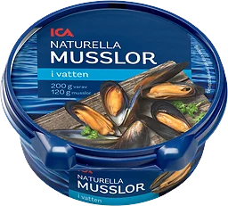 Musslor i vatten 200g