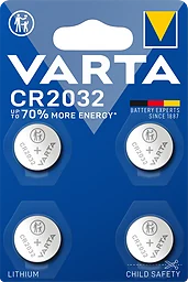 Batteri Lithium CR2032 4-pack