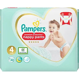 Byxblöjor Premium Protection 9-15kg 32-p