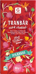 Tranbär Mörk Choklad 70% Kakao