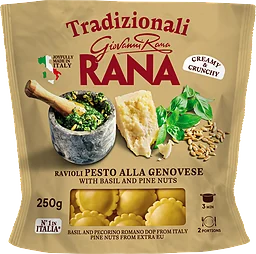 Ravioli Pesto Di Basilico Färsk Pasta