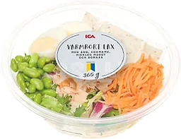 Varmrökt laxsallad