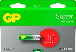 Batteri Super Alkaline AA/LR6 16-pack