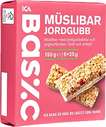 Muslibar Jordgubb 6-p