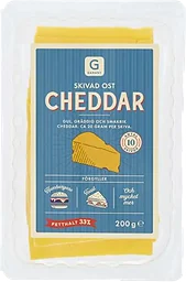 Cheddar Skivad Hamburgerost
