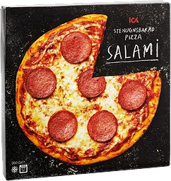 Pizza Salami stenugnsbakad pizza