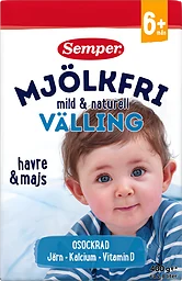 Mjölkfri Välling Naturell 6 Mån