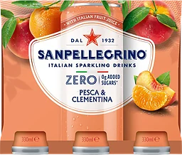 Kolsyrad läskedryck Zero Pesca Clementina 6-p