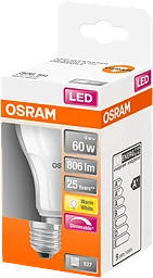 Led Normal 806lm E27 60w Dimmable Warm White