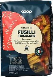 Pasta Fusilli Tricolore