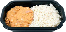 Korv stroganoff och ris