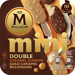 Mini Double Gold Caramel Billion Glasspinnar