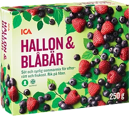 Hallon & blåbär Fryst