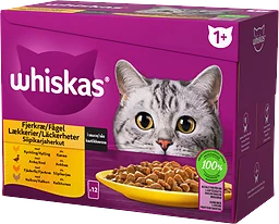 Kattmat Fågel läckerheter i sås 12-pack