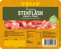 Stekfläsk Tärnat