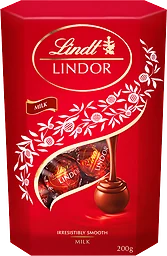 Milk Lindor Mjölkchoklad Lindorkulor Cornet