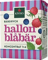 Hallon Blåbär Bärdryck