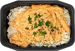 Ediths Korv Stroganoff med ris