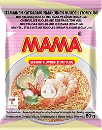 Snabbnudlar Räkor Tom yum