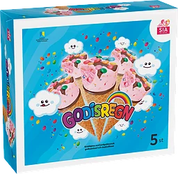 Glasstrutar Godisregn 5-pack