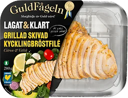 Kycklingbröstfilé grillad skivad
