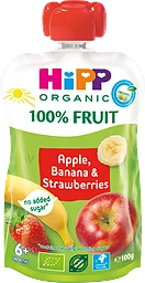Smoothie Äpple, banan & jordgubb 6 Mån Eko