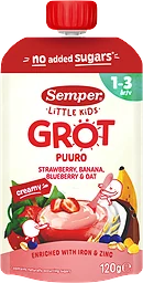 Grötklämmis Jordgubb, banan, blåbär & havre 1-3 år