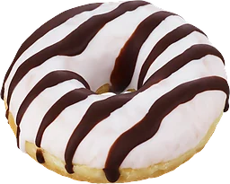 Minidonut Vit Chokladränder