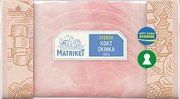 Kokt skinka i skivor