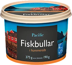 Fiskbullar i hummersås Pacific