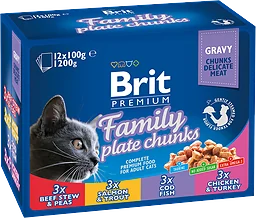 Kattmat Bitar i sås 12-pack