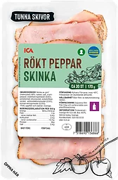 Skinka Rökt Peppar Tunna Skivor